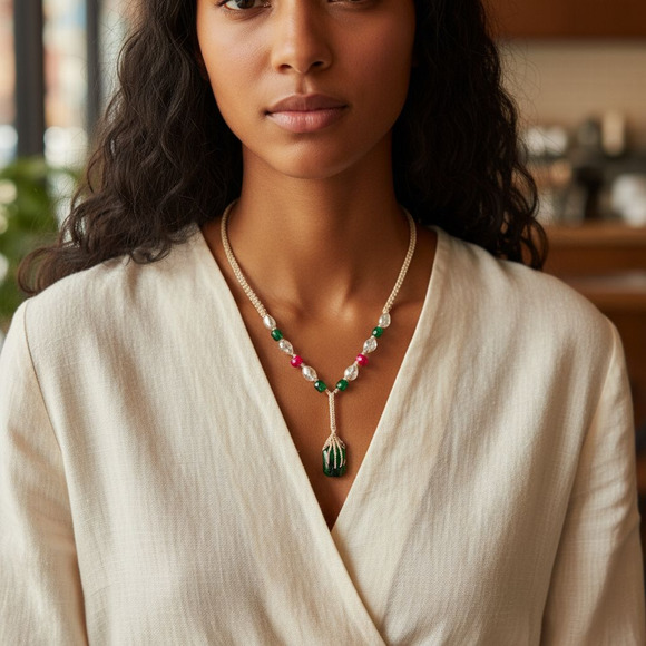 Betsey Johnson New jeweled skeleton hand neckace - Picture 7 of 7